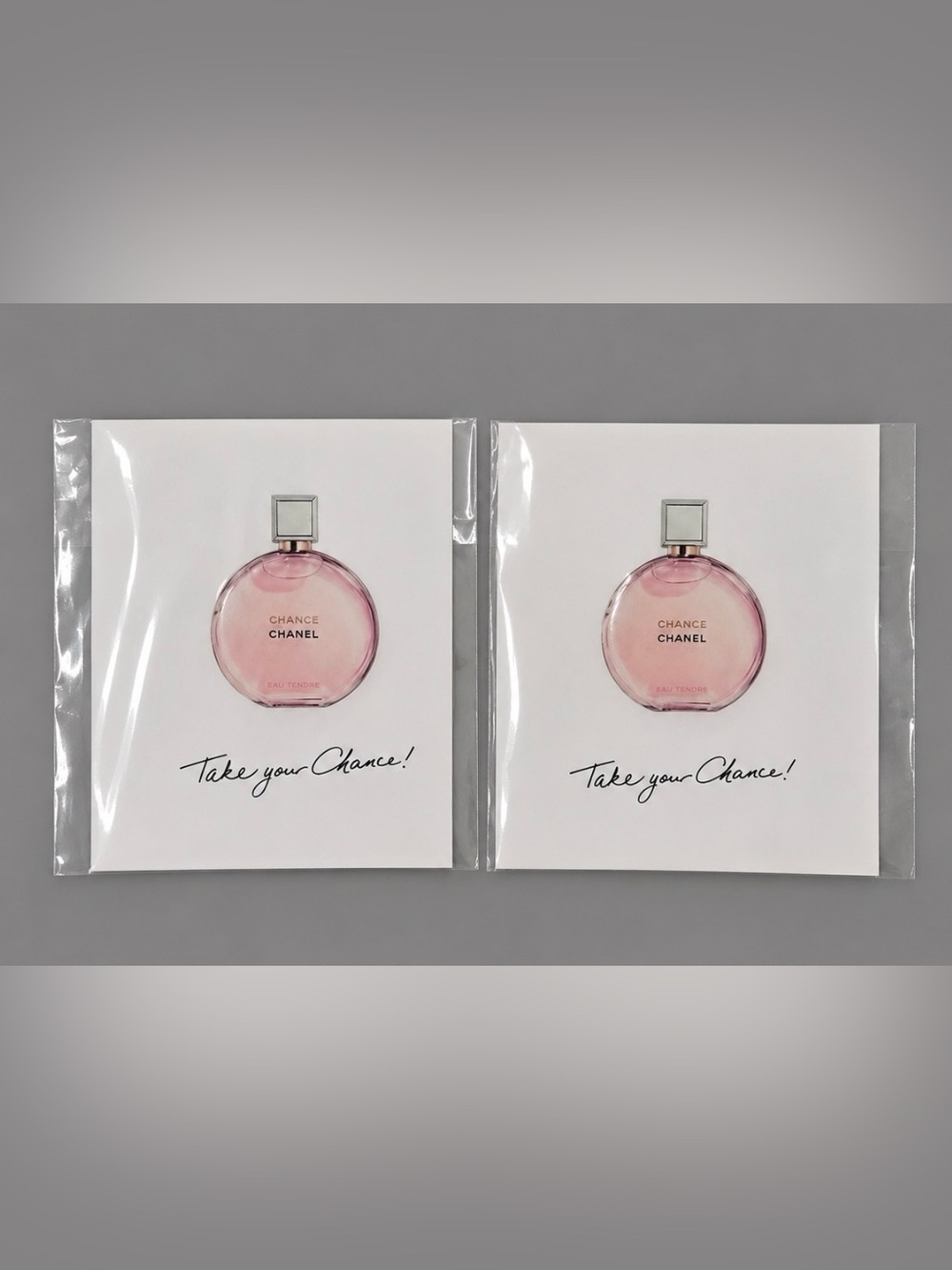 CHANEL Chance Perfume Sticker Bundle Rare VIP Gift Set of 2